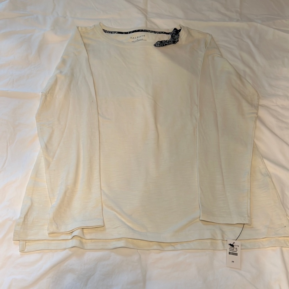 Talbots size Medium Off white top